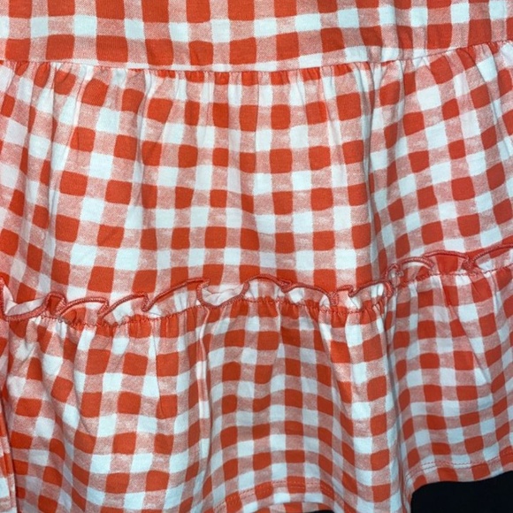 dip Mommy & Me Orange Gingham Checkered Dress Baby Toddler 12-18 Mos - Picture 3 of 5